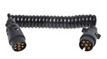 Spiralkabel 3M mit 2x Stecker 7-polig PVC