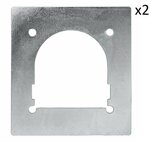Gegenplatte fur Zurrmulde einfach 142x132mm x2 Stucke