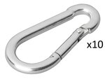 Karabinerhaken Metall 6x60mm x10 Stuck