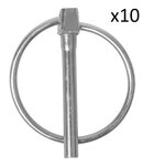 Splintstift 6mm mit Ring x10 Stuck