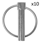 Splintstift 10mm mit Ring x10 Stuck