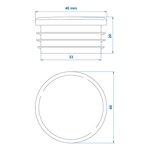Endkappe Ø40mm  x10 stuks