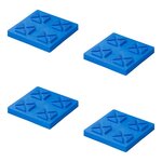 Stapelbare Grundplatten 21x21x3 3cm - Set mit 4 Stuck