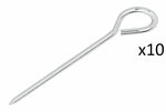 Zelthering 19cm Aluminium mit ose x10 stuks