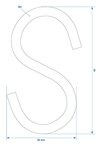 S-Haken Durchmesser 4mm 4 4x2 1cm x10 Stuck
