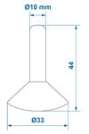 Regenschutz fur Zeltstange x10 stuks