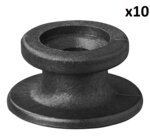 Runde Kunststoff-Kordelhalter x10 Stuck