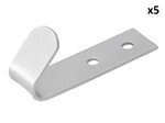 Schraubhaken Metall 72 x 21 x 2 mm x5 Stuck