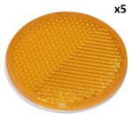 Reflektor orange 60mm selbstklebend x5 stuck