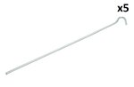 Zelthering 30cm Metall mit offener ose x5 stuck