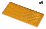 Reflektor orange 82x36mm selbstklebend x5 stuck