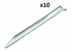 Zelthering 22cm Metall halbrund x10 stuck