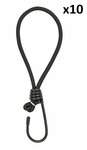 Zeltspanner elastisch schwarz mit Haken x10 stuck