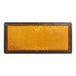 Reflektor orange 85x39mm selbstklebend mit Grundplatte x10 stuck