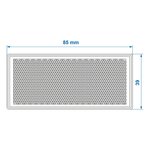 Reflektor rot 85x39mm selbstklebend mit Grundplatte x10 stuck