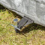 Erdnagel aus Metall 17 cm mit angeschweißtem Querbolzen x10 Stuck