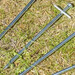 Erdnagel aus Metall 17 cm mit angeschweißtem Querbolzen x10 Stuck