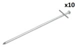 Metallhering 23 cm mit angeschweißtem Querbolzen x10 Stuck