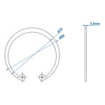 Seegerring Durchmesser 80 mm x10 Stuck