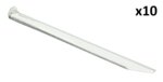 Zelthering 22 cm Aluminium halbrund x10 Stuck