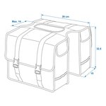 Doppelte Fahrradtasche 40L wasserdicht
