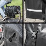 Doppelte Fahrradtasche 40L wasserdicht