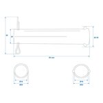 Achse fur Stutzrad 60 mm x10 Stuck