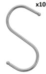 S-Haken Durchmesser 4 mm 6,5x7,5 cm x10 Stuck
