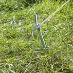 Zelthering 25cm Metall mit Haken x10 stuck