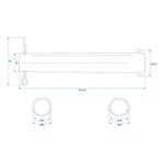 Achse fur Stutzrad 48 mm x10 Stuck