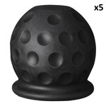 Anhangerkupplungskappe Golfball schwarz x5 stuck