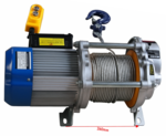 Baukran 500kg 25m elektrisch 230V 360° Drehung