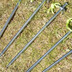 Bodenanker 30 cm aus verzinktem Stahl mit P-Haken Heavy Duty x10 Stuck