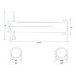 Achse fur Stutzrad 48 mm x10 Stuck