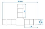 T-Schlauchverbinder 10 mm x10 Stuck
