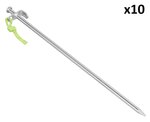 Felsbodenhering 40 cm aus verzinktem Stahl mit L-Haken – 10 Stuck