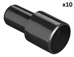 Abflussrohr-Ubergangsstuck dia 28 mm auf dia 19 mm PE schwarz x5 Stuck