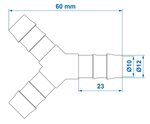 Y-Schlauchverbinder 12 mm x10 Stuck
