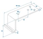 Winkel-Gegenstuck fur Spannverschluss x5 Stuck