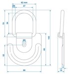 Zurrose 89 x 85 mm x10 Stuck