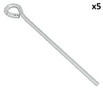 Sturmhering 30 cm aus verzinktem Stahl mit Ose x5 Stuck