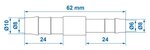 Gerades Schlauchreduzierstuck 10x8 mm x10 Stuck