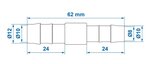 Gerades Schlauchreduzierstuck 12x10 mm x10 Stuck