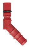 Schlauchtulle mit O-Ring fur 10/12 mm Schlauche rot x5 Stuck
