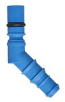 Schlauchtulle mit O-Ring fur 10/12 mm Schlauche blau x5 Stuck