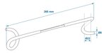 Doppelseitiger Zeltstangen-Aufhangehaken 26,5 cm
