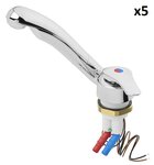 Keramik Einhebelmischer Samba Durchmesser 39 mm Chrom x5 Stuck