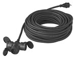 Schuko-Verlangerung 3-fach 25 m 3x 2,5 mm²