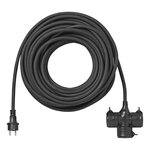 Schuko-Verlangerung 3-fach 25 m 3x 2,5 mm²