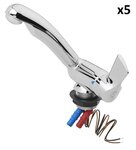 Mischbatterie Keramik Style 12V Durchmesser 33 mm Chrom x5 Stuck